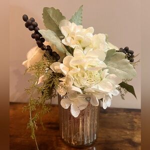 Cream Rose and Berry Arrangements